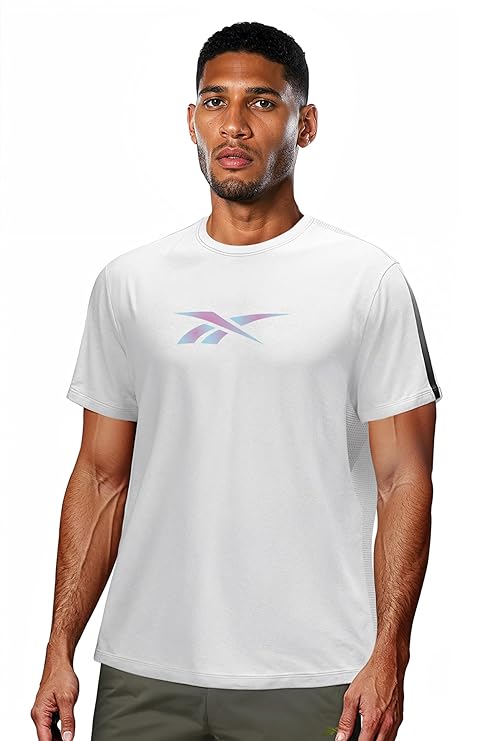 Reebok Men’s ColourBurst Vector Performance T-Shirt,